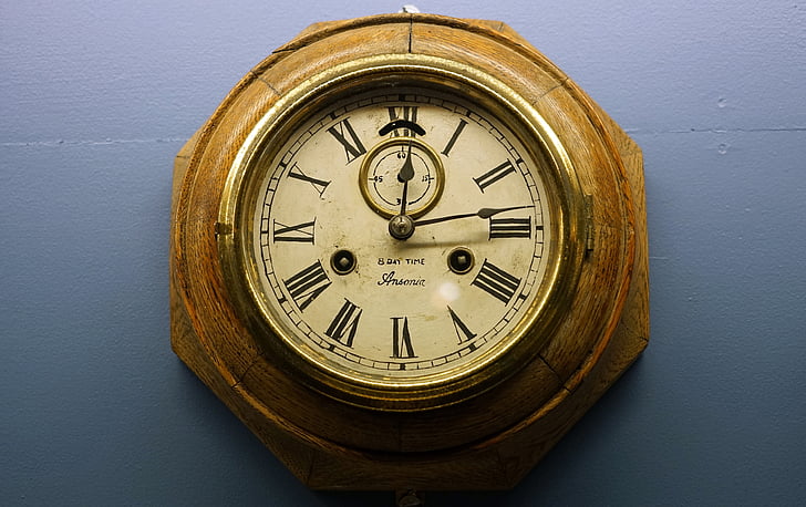 clock, old, antique, wall clock, dials, horology, old clock