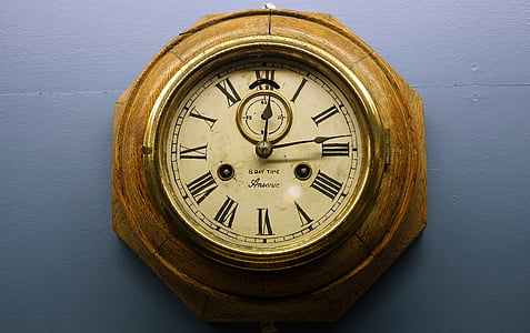 นาฬิกา, เก่า, โบราณ, นาฬิกาแขวนผนัง, แป้นหมุน, นาฬิกา, นาฬิกาเก่า