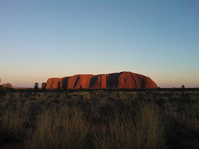 Austrálie, Uluru, Ayers rock, východ slunce