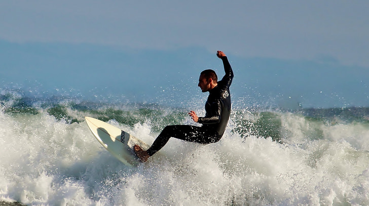 surfer, desko, vodni športi, morje, Ocean, vode, pene