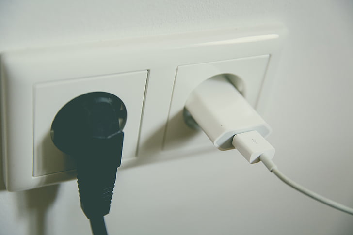 plugs, sockets, electricity, wall, cord, charger, indoors