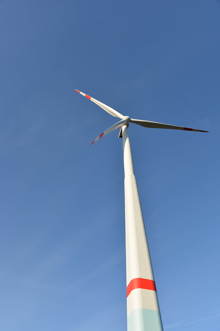 Pinwheel, enerģija, Eco enerģija, debesis, zila, vides aizsardzības tehnoloģija, vēja enerģija