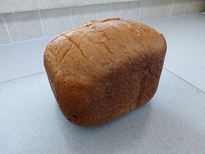 bread, loaf, food, bakery, fresh, brown, wheat