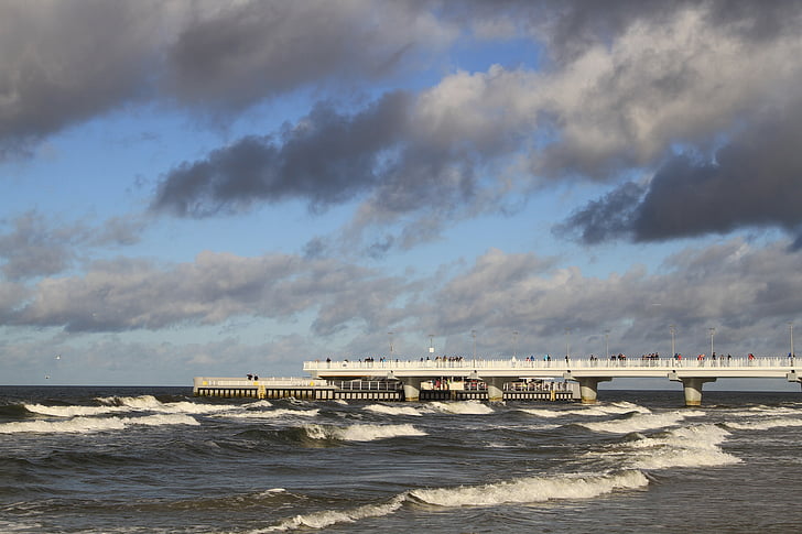 plaży nad Morzem Bałtyckim, Polska, Kołobrzeg