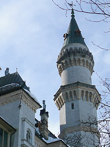 Raja ludwig kedua, Bavaria, Kastil neuschwanstein, mewah, gaya Romawi kebangkitan, Jerman, Allgäu