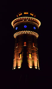 світлодіодне освітлення, Водонапірна башта, вежа, Borkum, водопостачання, для зберігання води, вогні гра