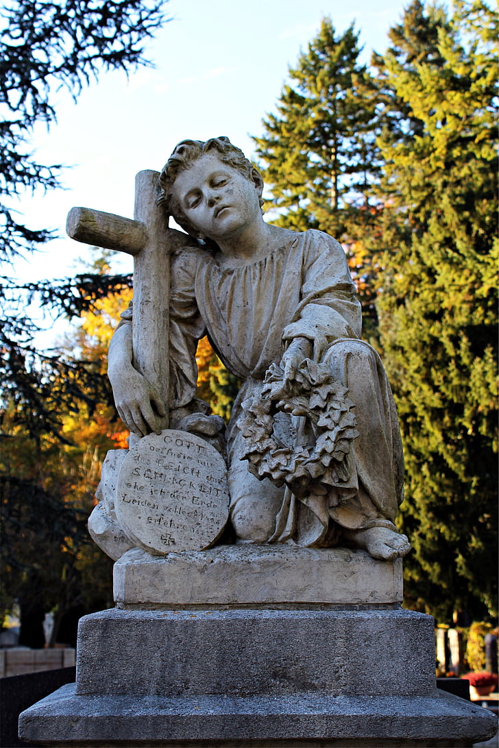 tomb, sculpture, cemetery, mourning, tombstone, stone, antique