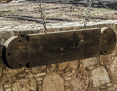 Zypern, Ayia napa, Kloster, mittelalterliche, Gong, aus Holz, leere Zeichen