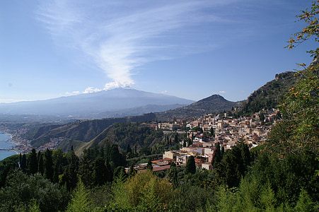 naturen, landskap, Sicilien, Etna