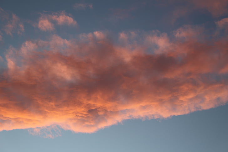 pilvet, vaaleanpunainen, Sunset, ilta taivaalle, taivas, Luonto, Cloud - sky
