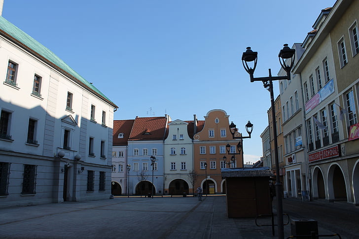 Gliwice, a piac, a régi város, Lengyelország, műemlékek, turizmus, építészet