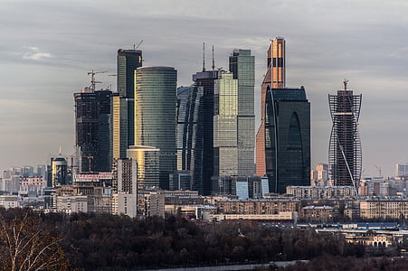 Maskva, Maskvos miestas, dangoraižis, dangoraižių, Miestas, bokštas