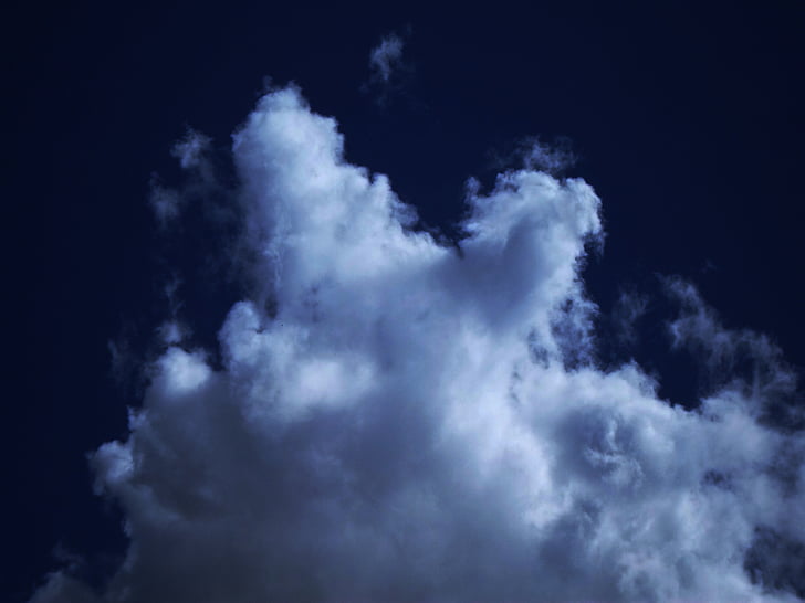 空, クラウド, 青い空, ブルー, 日, 雲, 風景