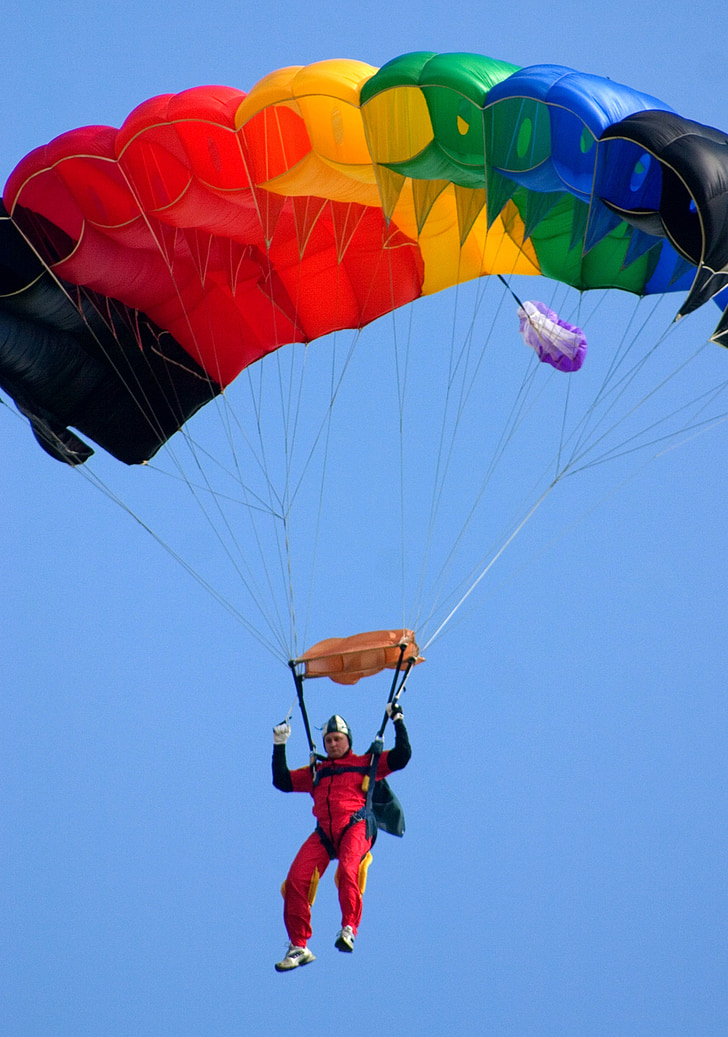 skydiving, sport, extreme sports, parachutist, competition