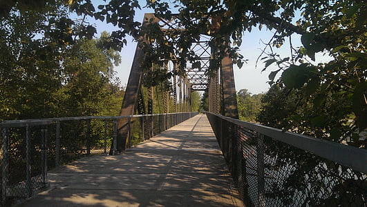 ponte, Stanwood, Washington, trilha, ciclovia