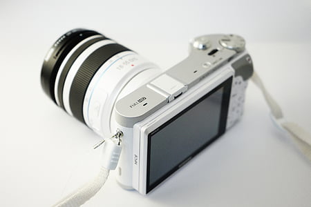 επιλεκτική, φωτογραφία, λευκό, DSLR, φωτογραφική μηχανή, φωτογραφία, τεχνολογία