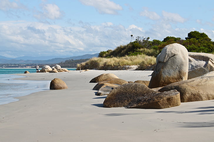 Tasmanië, strand, Rock, Australië, kust, landschap, natuur