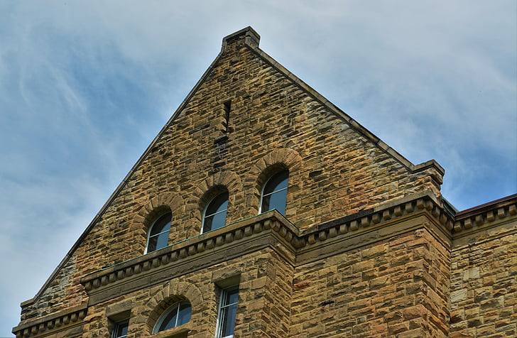 Castle, Cornell, Universitas, arsitektur, batu bata, eksterior bangunan