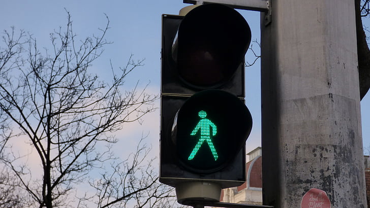 ulica svjetlo, zeleno svjetlo, signalizacija, ulica