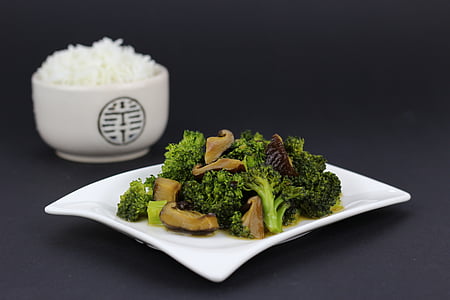 plat al wok, Àsia, arròs, menjar, xinès, fregir fins, cuinar