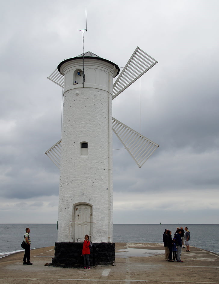 molen, Staw molens, Świnoujście, de Baltische Zee, Polen
