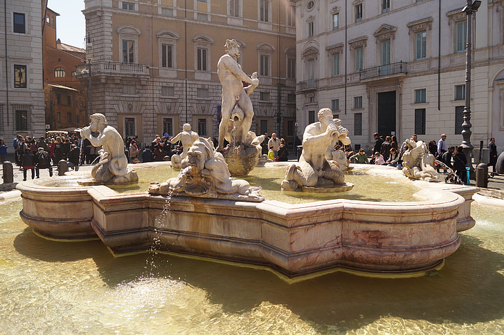 Roman holiday, Rom, Fontana del moro, piazza navona