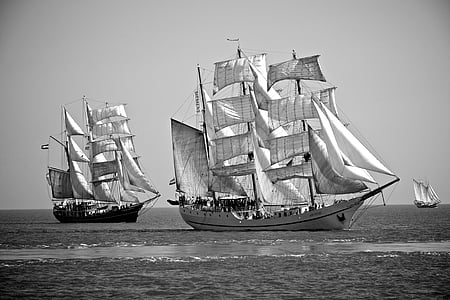 skib, Artemis, Windjammer, lærred
