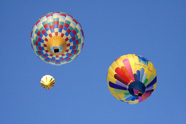 Ballon, varmluftsballonger, Balloon fiesta, flyg, transport, luft, heta