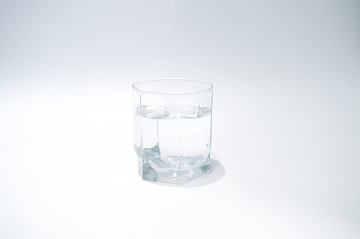 sklo, voda, nápoj, kapalina, bílá, vyčistit, čerstvé