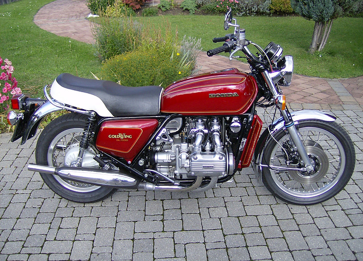Motocykl, GL 1000, Gold wing, Oldtimer, Honda, Goldwing