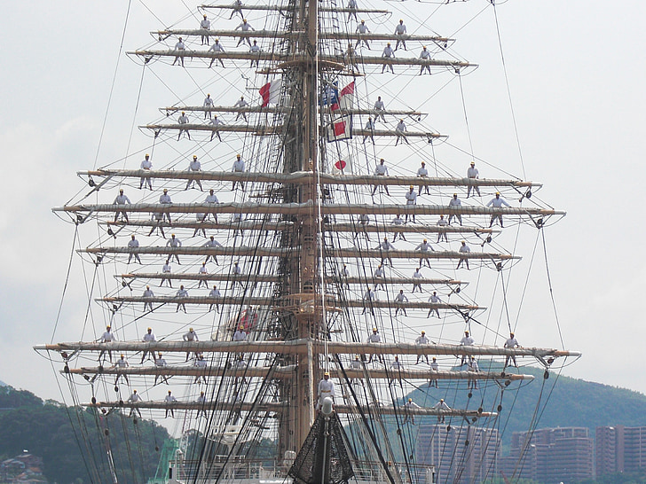nagasaki, nagasaki port, sailing ship