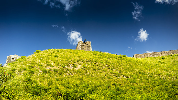fortress, sky, castle, places of interest, historical, blue sky