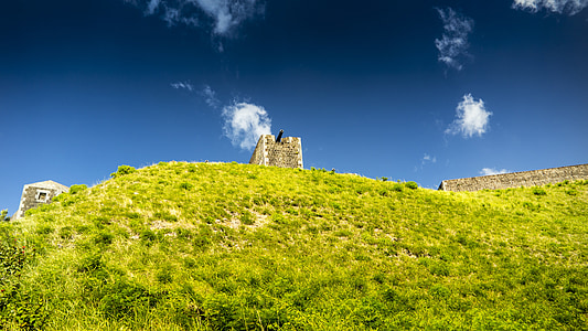 fortalesa, cel, Castell, llocs d'interès, històric, cel blau