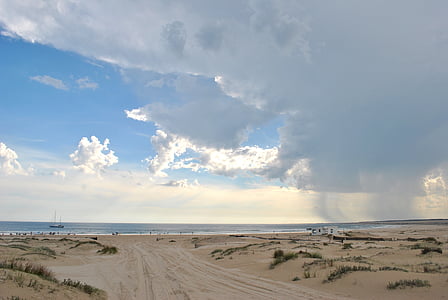 Uruguay, plage, nuages, Sky, mer, nature, Beau