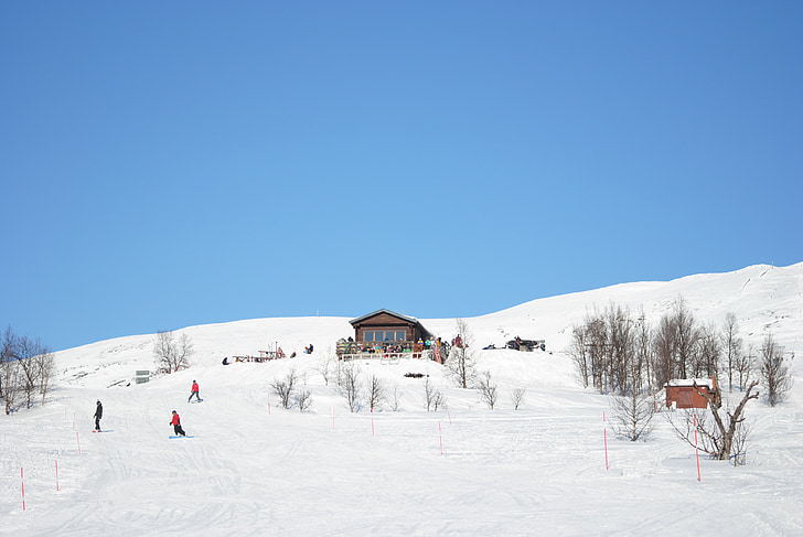 Χειμώνας, Σουηδικά-βουνό, σε Hemavan, πραγματική βουνά, Σουηδικά-βουνά, χιόνι, βουνό