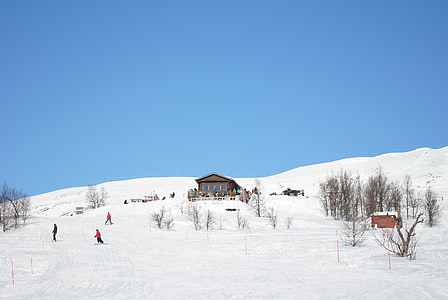 冬天, 瑞典山, hemavan, 真正的山, 瑞典山脉, 雪, 山
