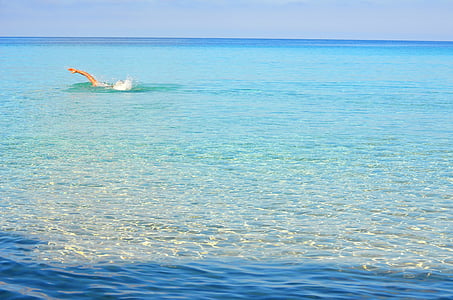 Felsen, Strand, Sand, Sie schwimmen, Ibiza, Schwimmen, Meer