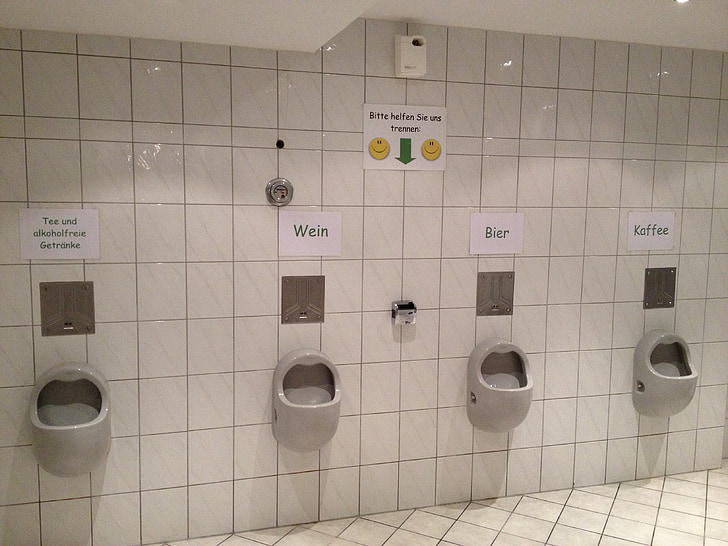 waste separation, toilet, porcelain, urinals, men's room