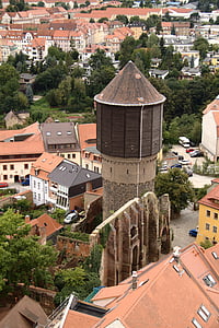 Bautzen, vandtårn, mönchskirche, Se, City, Tyskland, historiske