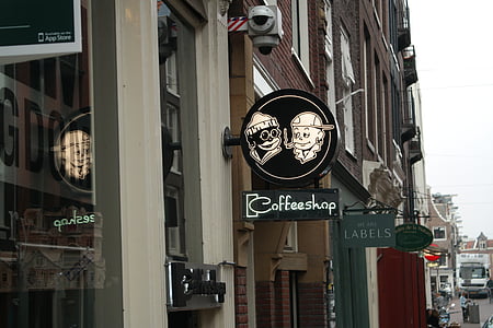 botiga de cafè, Països Baixos, Holanda, Amsterdam