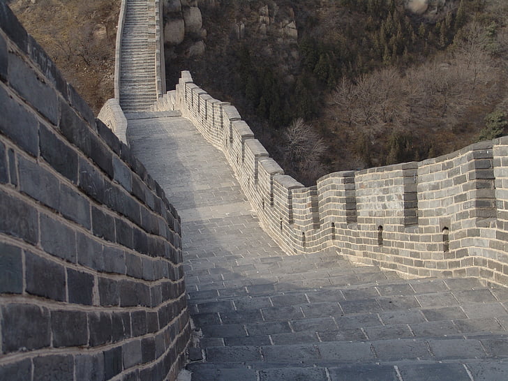 china, wall, beijing, great wall of china, asia, great wall, places of interest