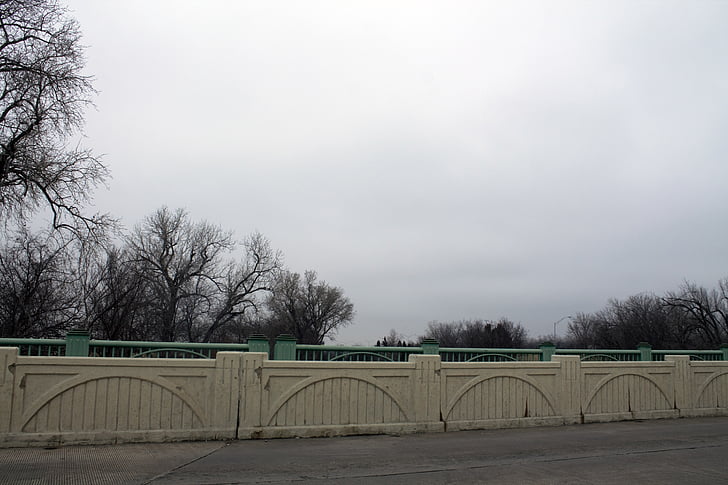 Bridge, gröna rails, gamla, arkitektur, Road, Oklahoma city, Oklahoma