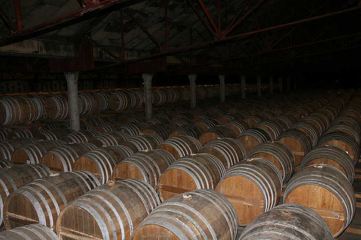 stock, barrels, cognac, barrel, storage