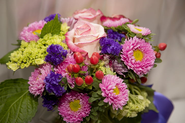 cvet, šopek, čudovito, Poroka, Romantični, cvetlični, šopek rož