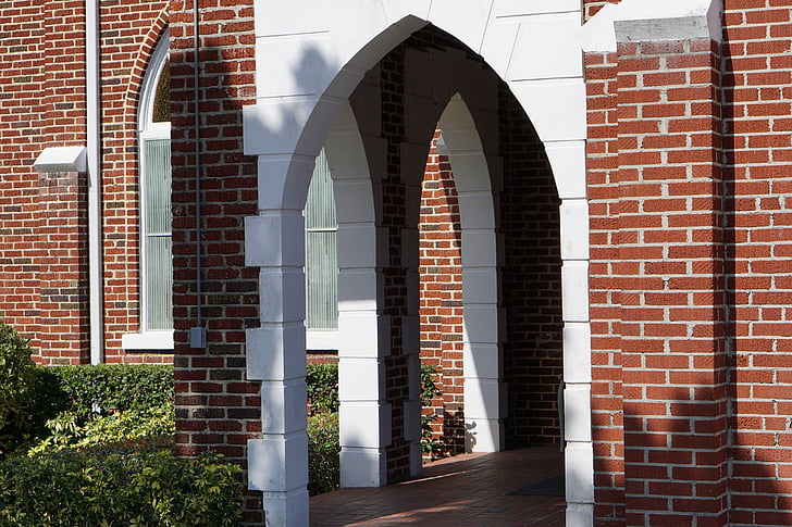 kostel, Architektura, oblouk, křesťan, cihla, křesťanství