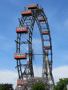 Prater, Vienna, rotella di Ferris, Austria, attrazione, Parco di divertimenti
