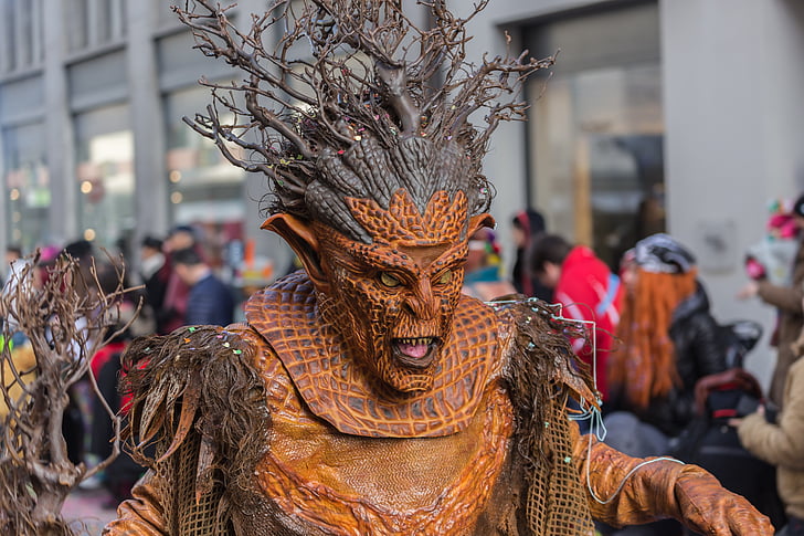 Carnival, masken, kostym, panelen, Luzern, 2015