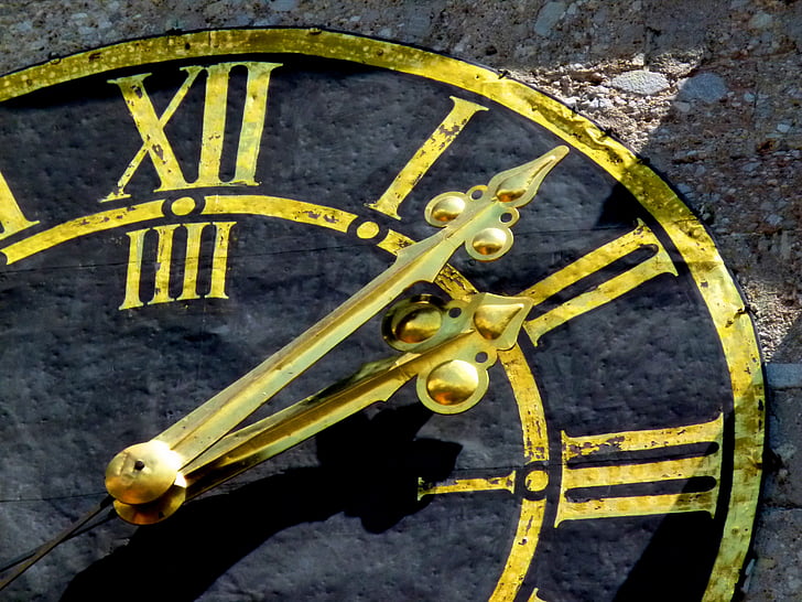 годинник, циферблат, докладно, час, час, вказівник, із зазначенням часу
