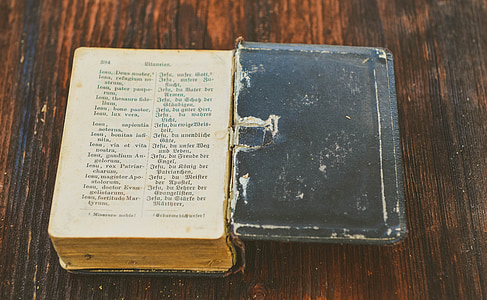 book, prayer book, faith, religion, old book, antique, worn