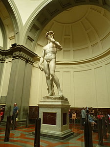 Флоренция, Галерея, Академия, Италия, голый, скульптура, Микеланджело